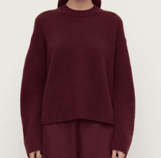Assembly Label Laurie Cashmere Knit in Merlot