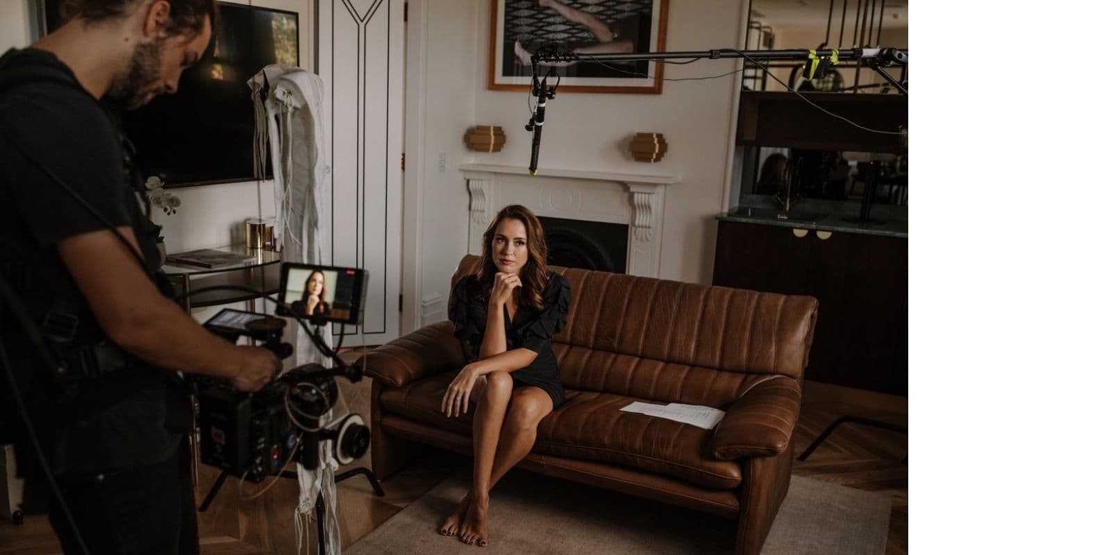 Behind the scenes filming the Beautiful Inside podcast