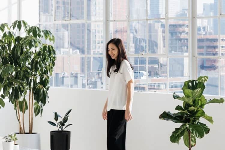 Stella Kim, Korean-American marketing professional and former K-Pop trainee, photographed in professional attire
