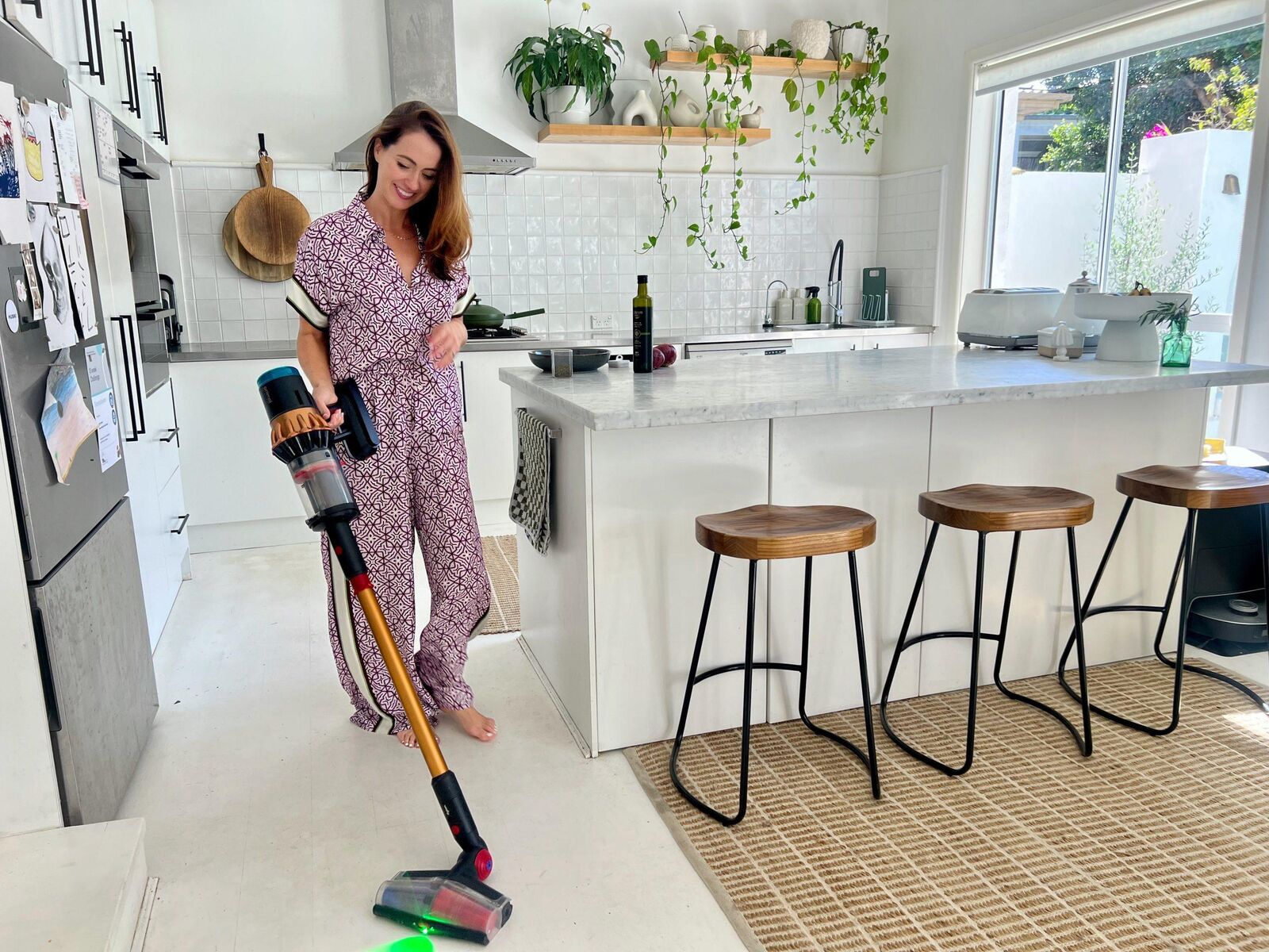 Dyson V16 Piston Animal Submarine cordless vacuum in a bright home setting