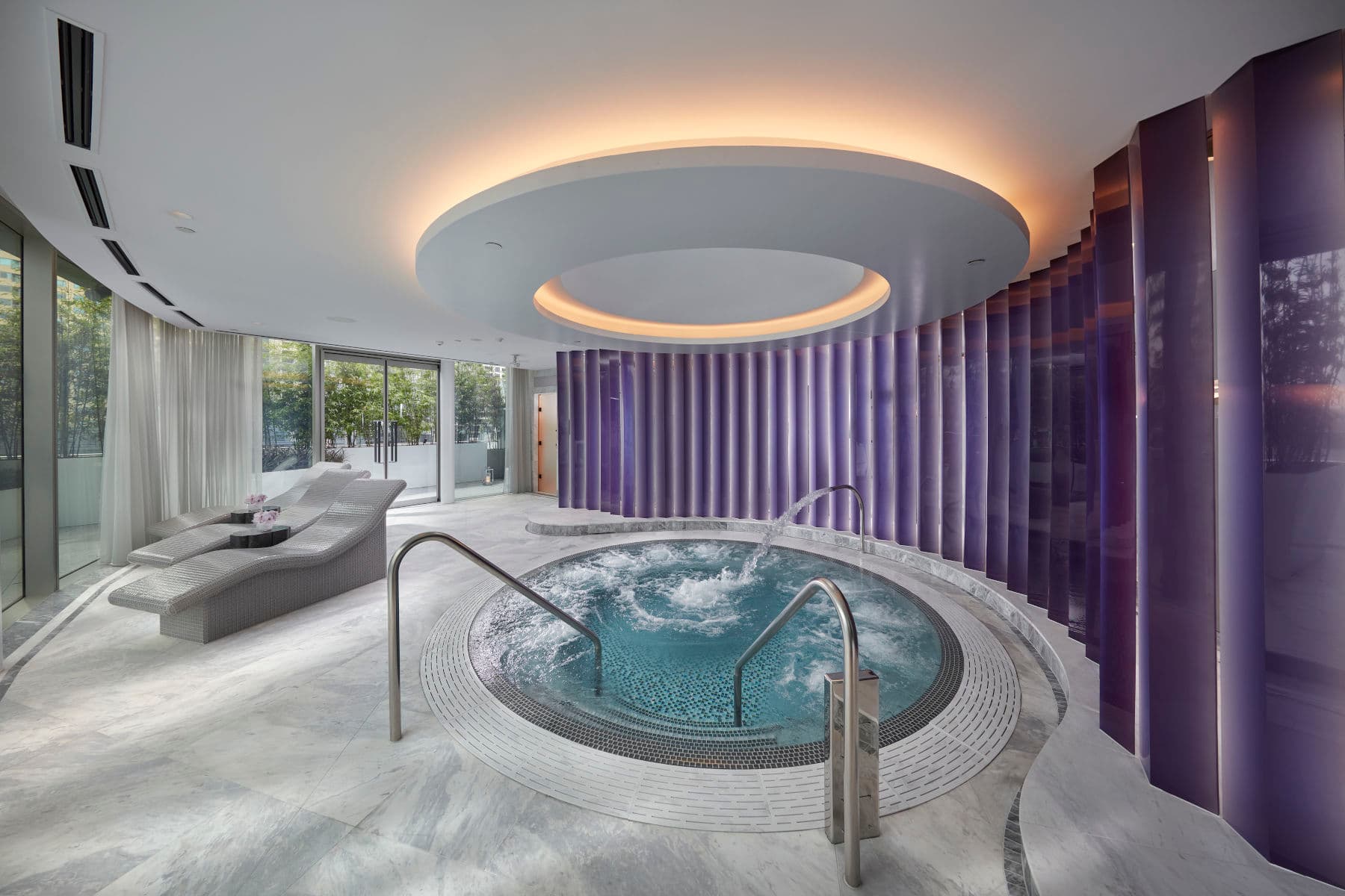 Crown Spa, Barangaroo, marble interiors and Vitality Pool