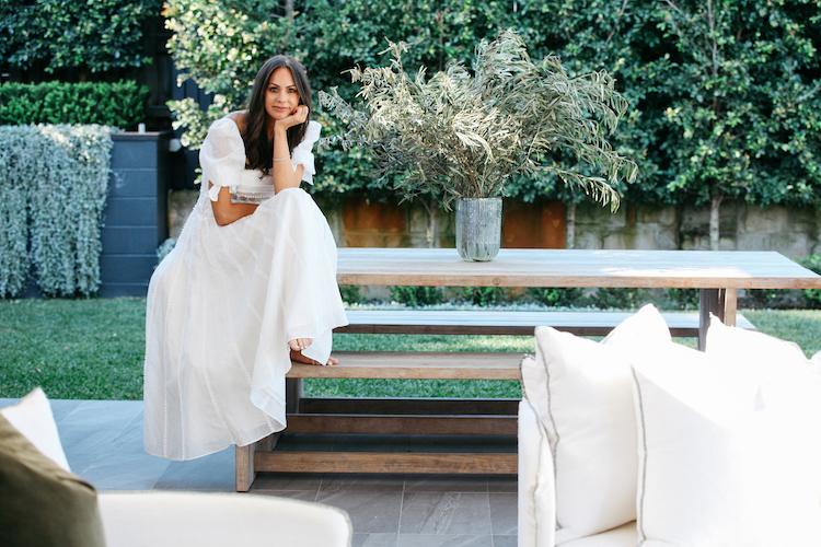 Rachel Gilbert, Australian fashion designer, wearing minimal makeup and classic styling