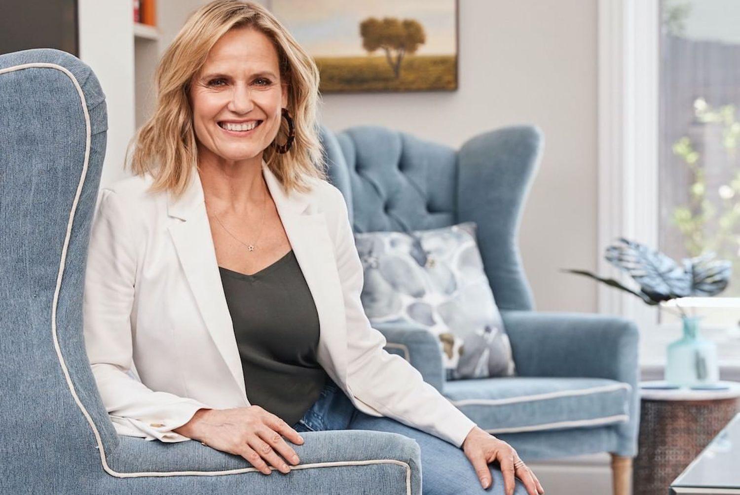 Shaynna Blaze, interior designer and The Block judge, in a beautifully designed interior space