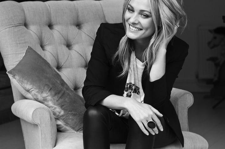 Sarah Jagger, makeup artist, with natural glowing skin and tousled blonde hair