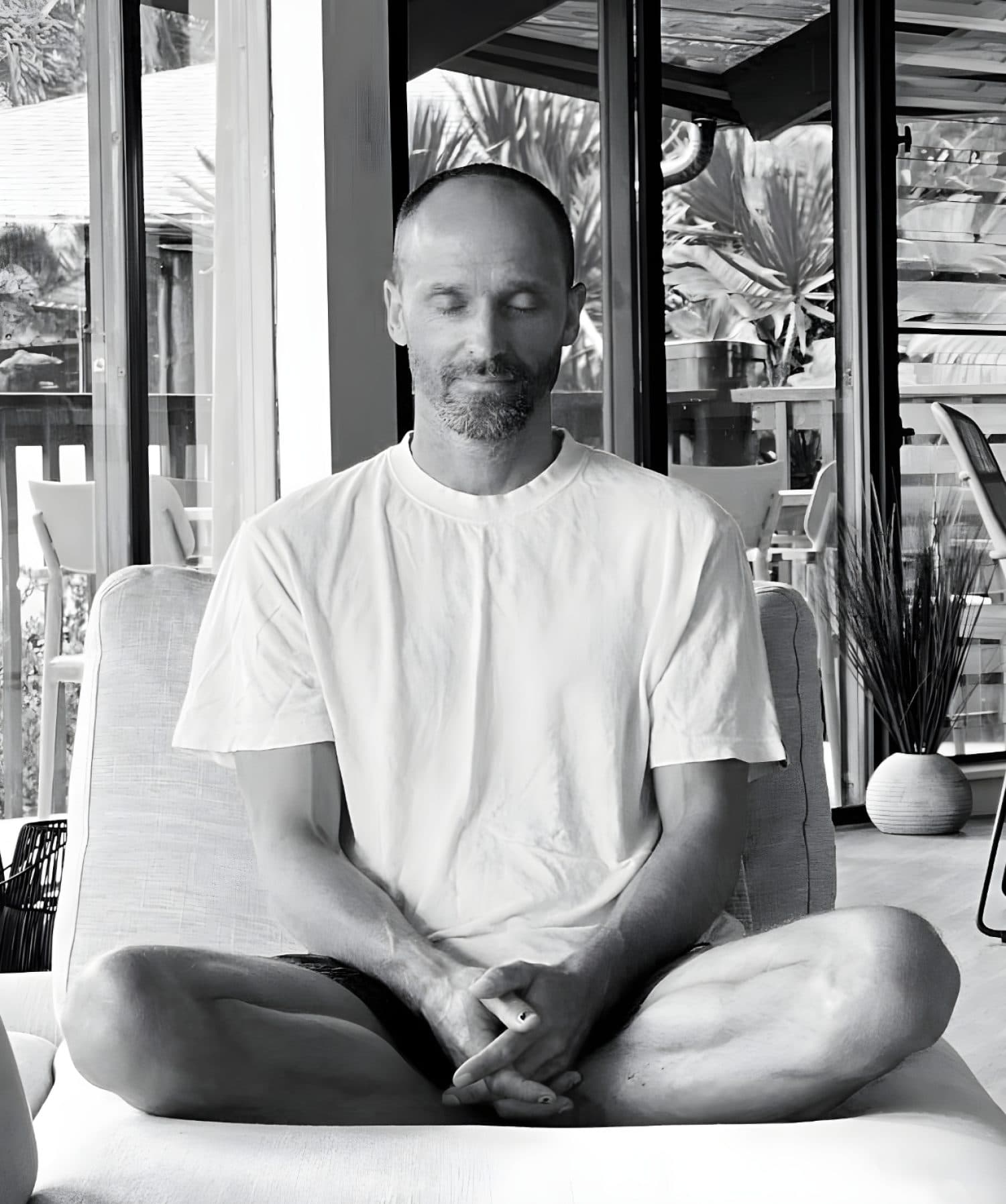 Vedic meditation teacher Gary Gorrow at Soma, his Byron Bay hinterland retreat, for Beautiful Inside by Beauticate