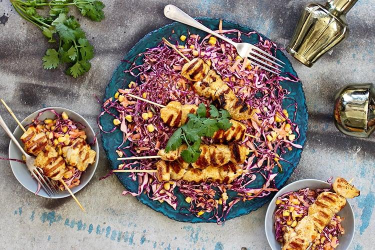 Recipe: spicy chicken with superfood slaw