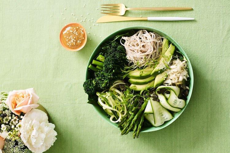 Recipe: Detoxing Plant-Based Green Noodle Bowl
