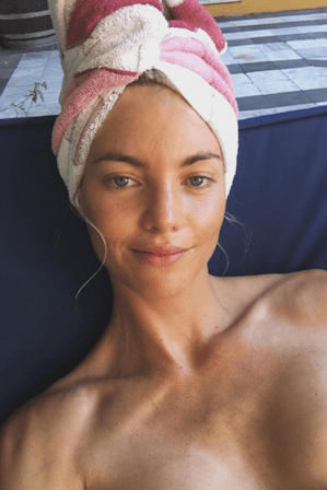 What skincare and body products do you put on when you ge...