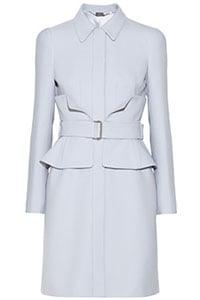 Alexander Mcqueen Belted Crepe Coat