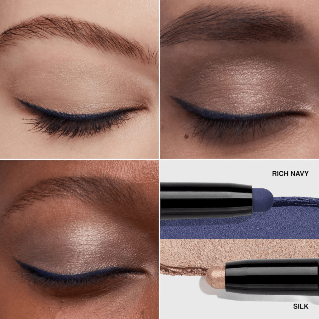 Bobbi Brown Dual-Ended Long-Wear Cream Shadow Stick in Silk and Rich Navy
