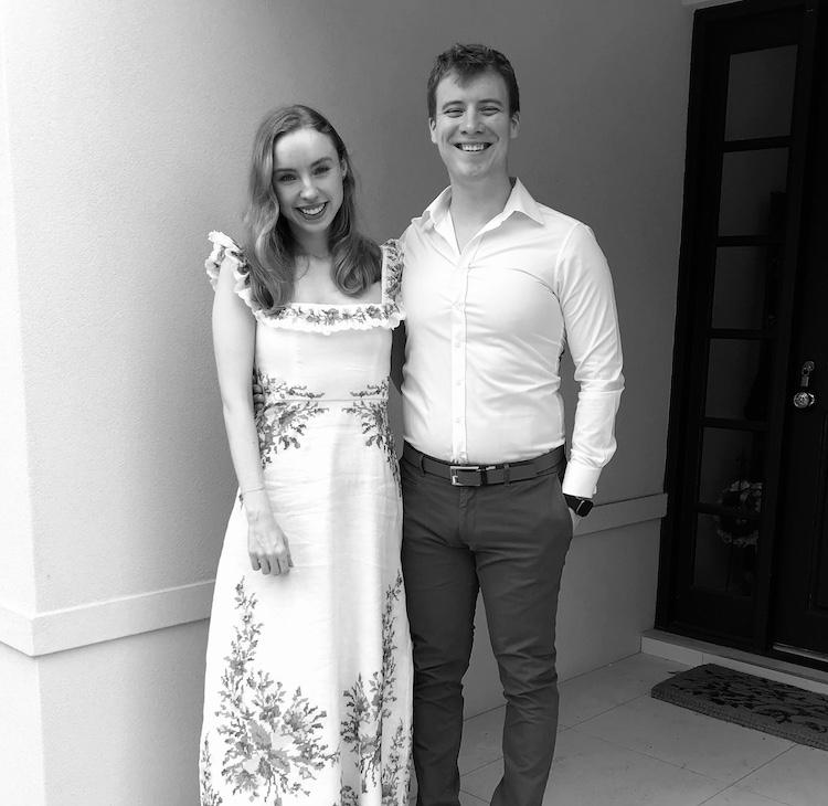Tess de Vivie de Régie, Features Editor, with husband, Th...