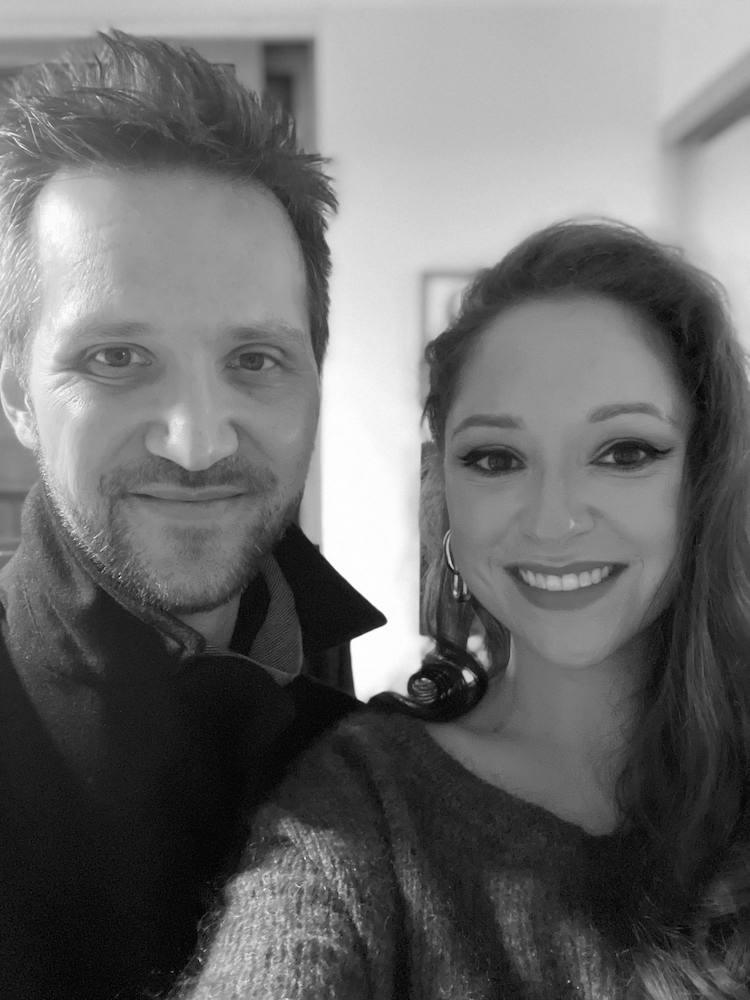 Zoe Briggs, Features Writer, with husband Dan MacKenzie