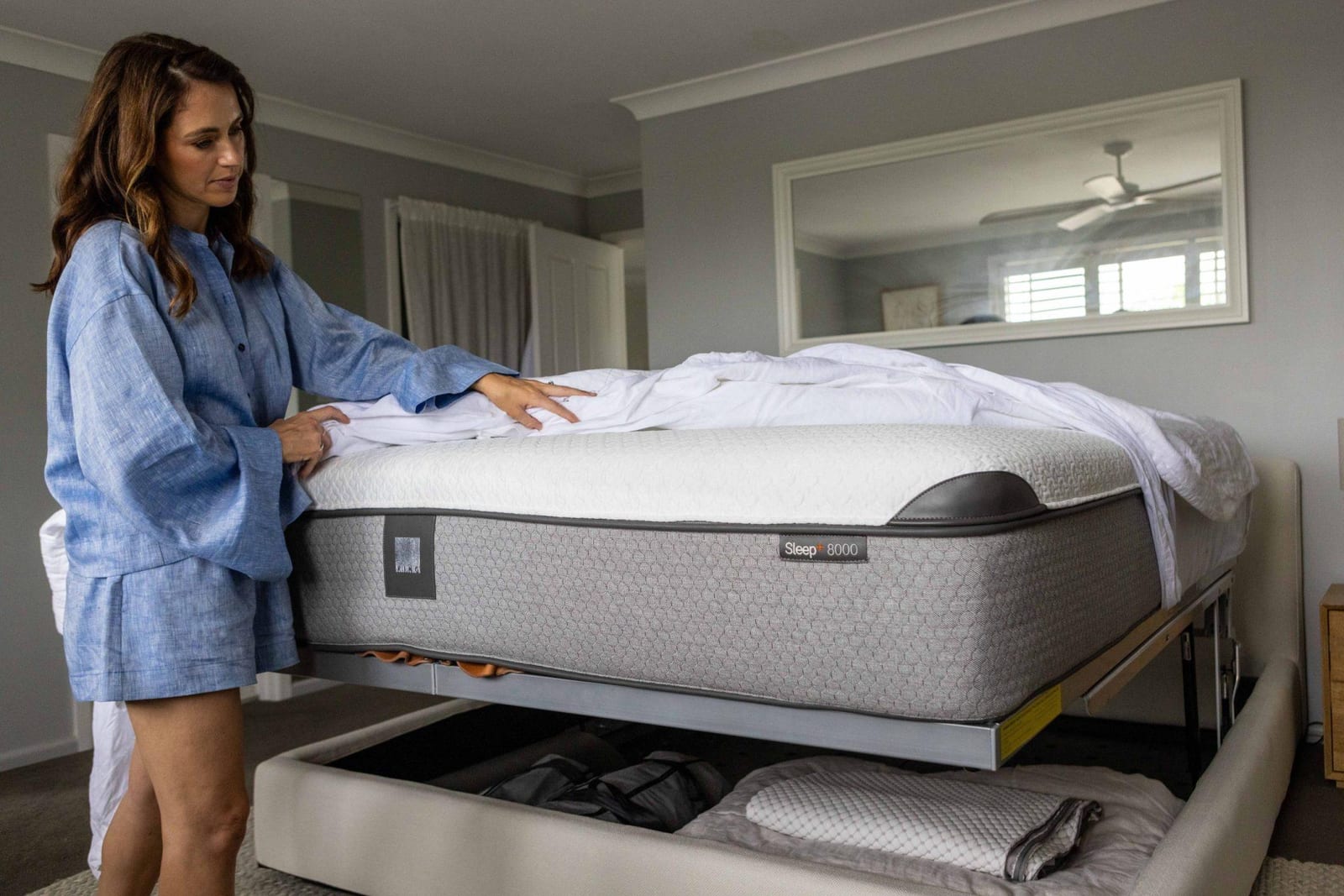 King Living Sleep 8000+ mattress and bed