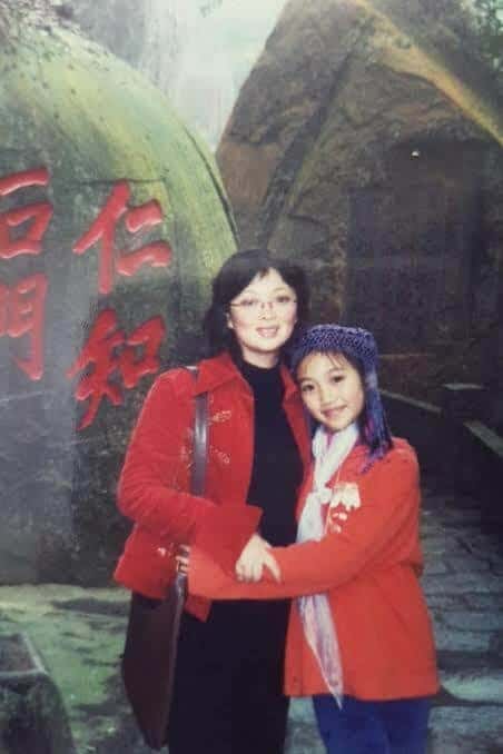 Kristina, as a child, with her mother, Helen