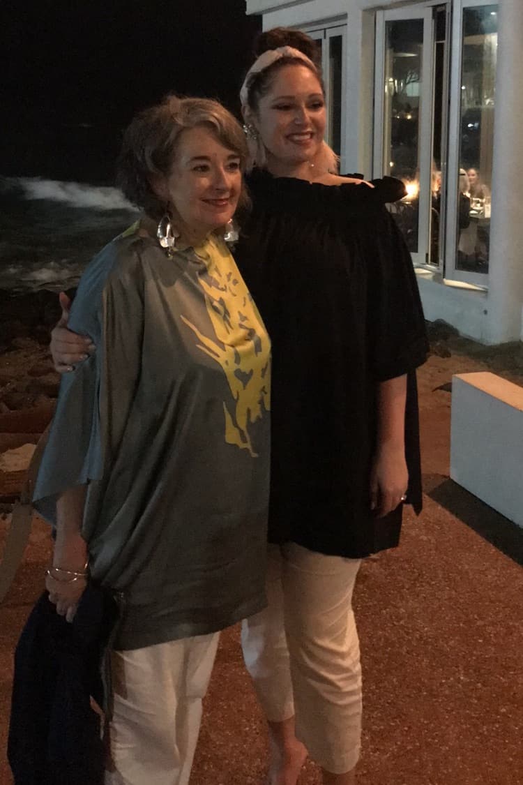 Zoe with her mother, Jane