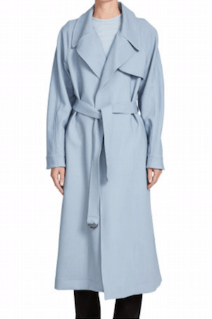 Bassike Crepe Drapey Trench