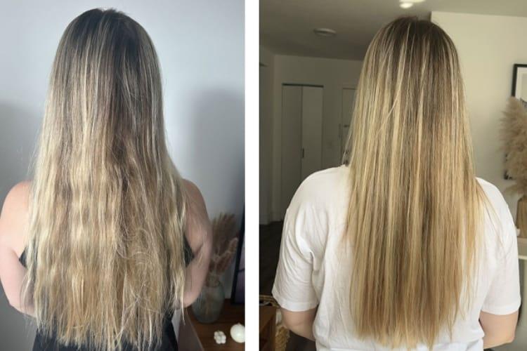 Before and after Olaplex