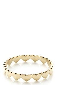 Sarah and Sebastian Love You the Moon and Back Gold Ring