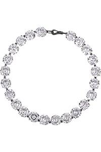 Bottega Veneta Sterling Silver Cubic Zirconia Necklace