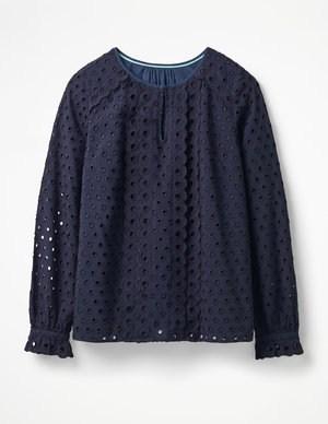 Scallop Broderie Top