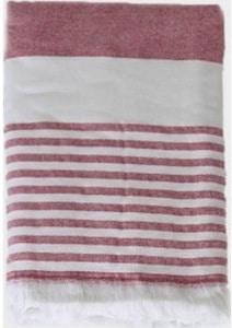 Nine Space Carmel Stripe Beach Towel, Red