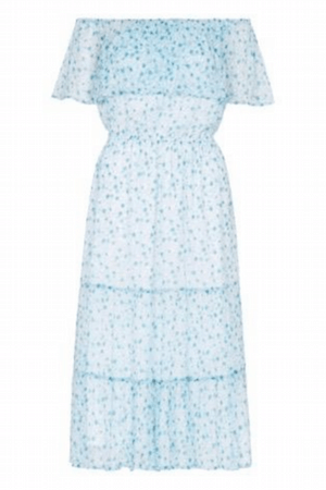 Paddo to Palmy Ponza Dress Turquoise Marguerite Print