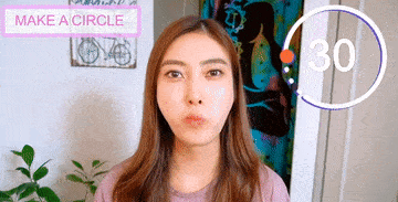 4) Massage your jaw area in a circular motion, whilst your mouth remains open