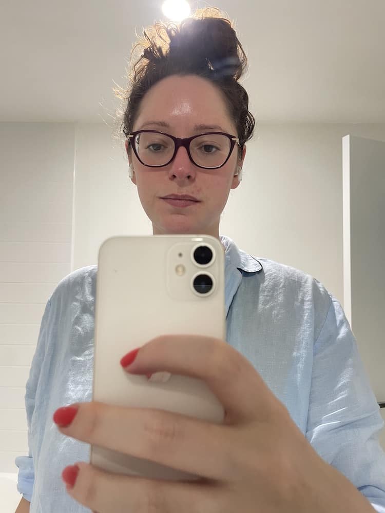 Part of learning, understanding and accepting – trying to ignore the redness from my gentle at-home facial and focus on the lovely glow, instead
