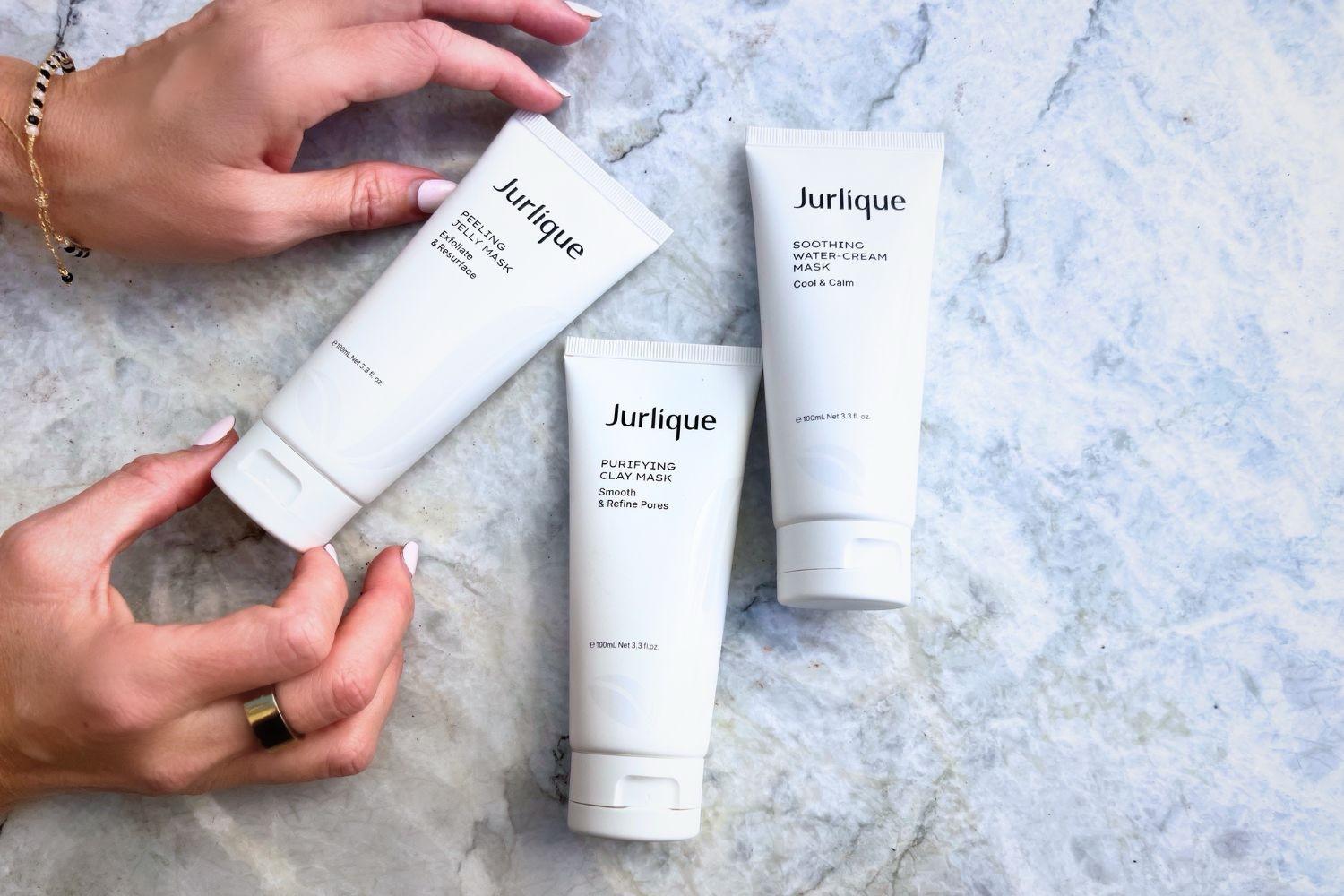 Jurlique Mask and Match trio on natural background