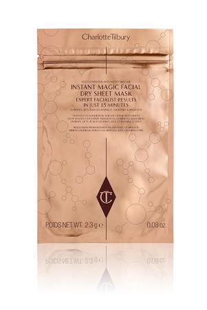 Instant dry sheet mask in packaging packshot