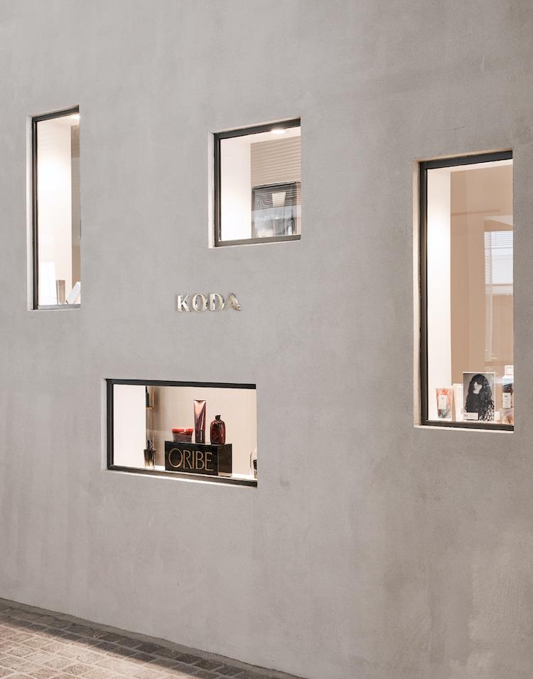 Styling station at KODA Cutters with Philippe Starck mirrors