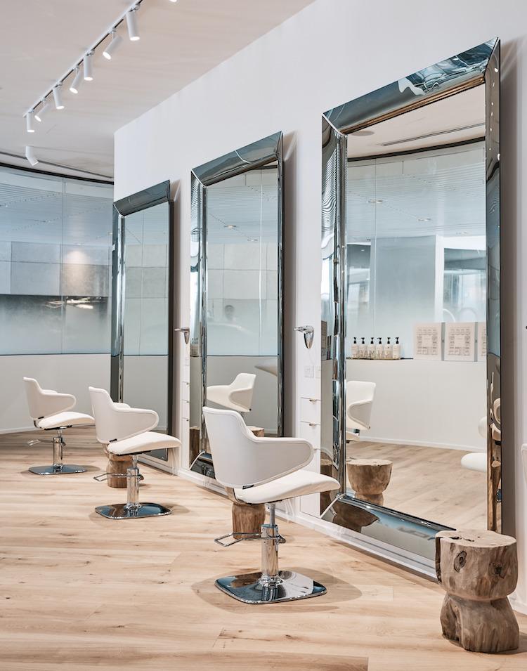 Premium haircare products on display at KODA Cutters
