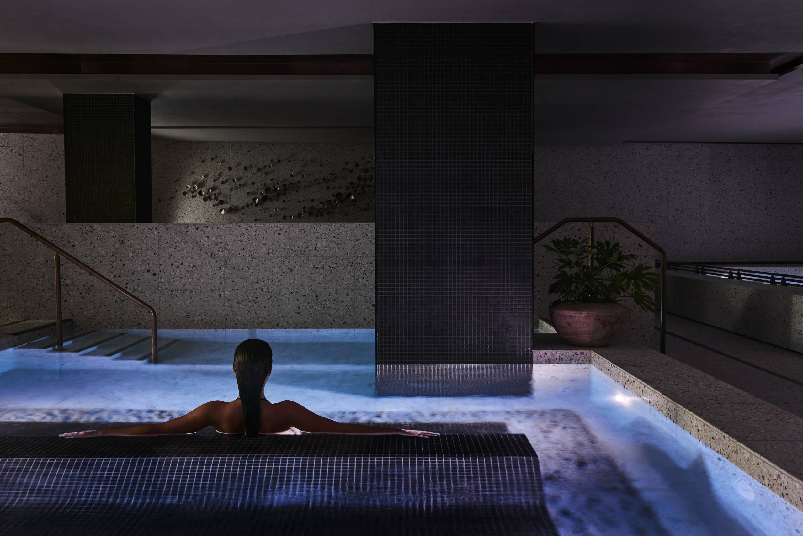 The subterranean thermal circuit at Aurora Spa Sorrento