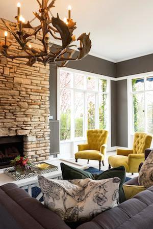 The Decadent Sutton Suite Has a Charming Fireplace