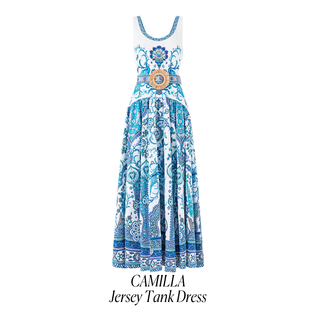 Camilla Blue Print Dress