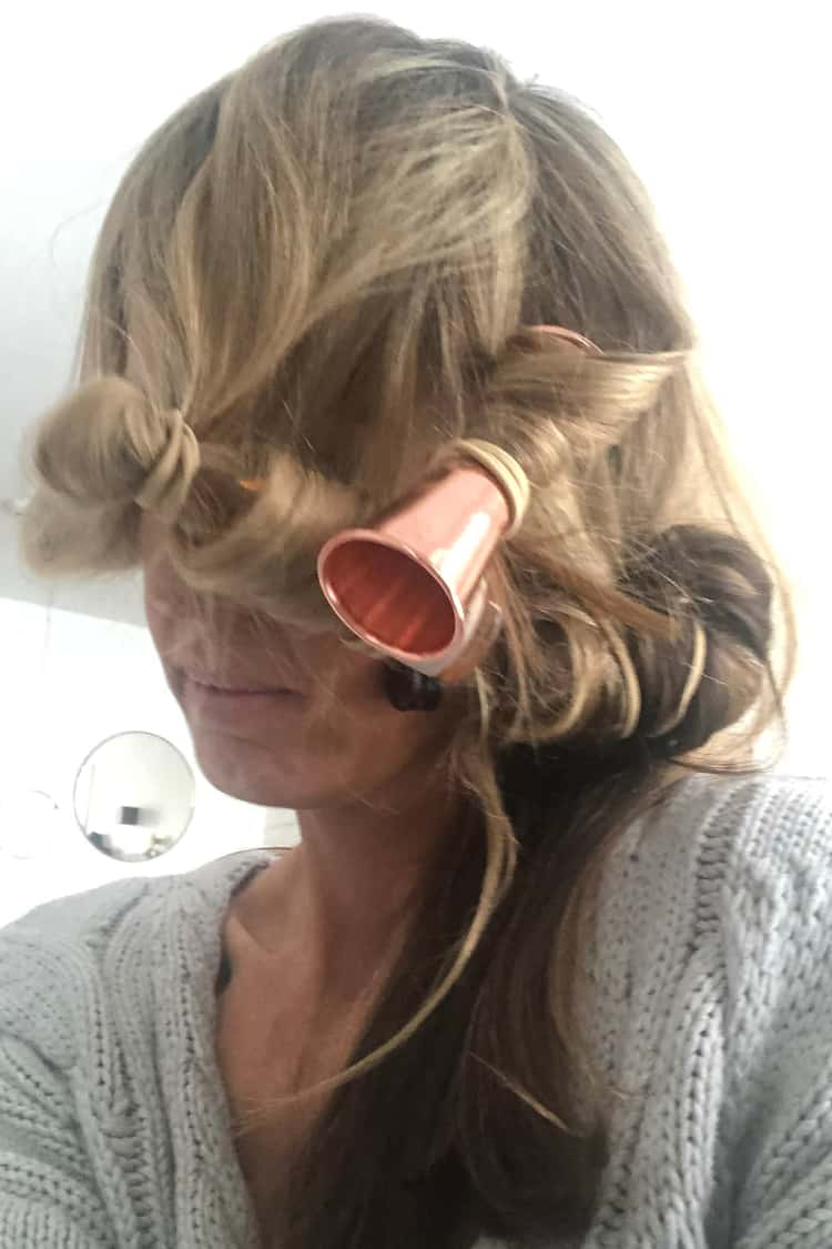 My friend Justine’s innovative hair styling technique