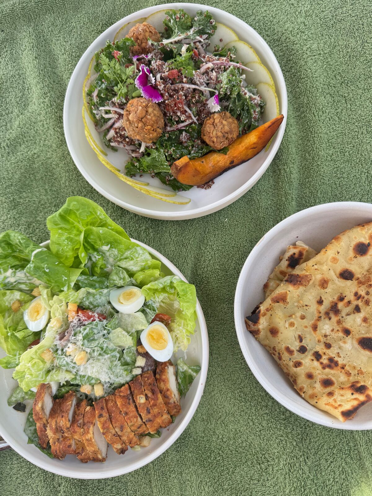 Pool salads at Paradisus by Meliá Bali - fresh food by the pool