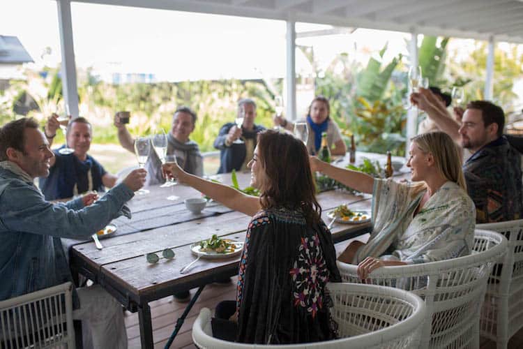 Moroccan-themed catered lunch