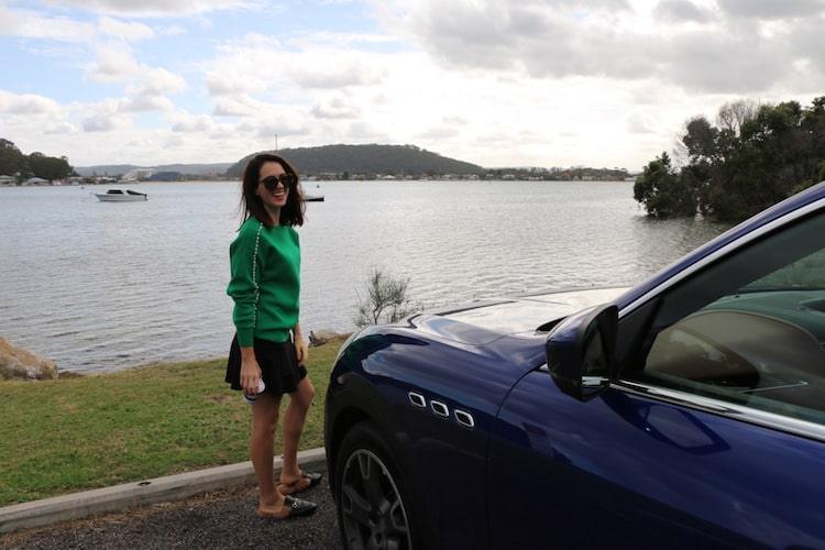 Sunday Drive. Pearl-lined Knit by Maje