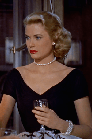 Grace Kelly glamour portrait with signature elegance