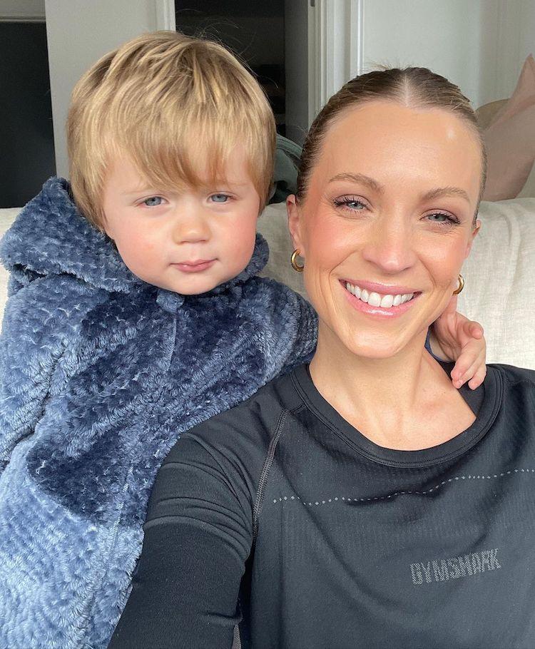 Amelia with her son Aston IMAGE: INSTAGRAM @makeupbyameliawebb