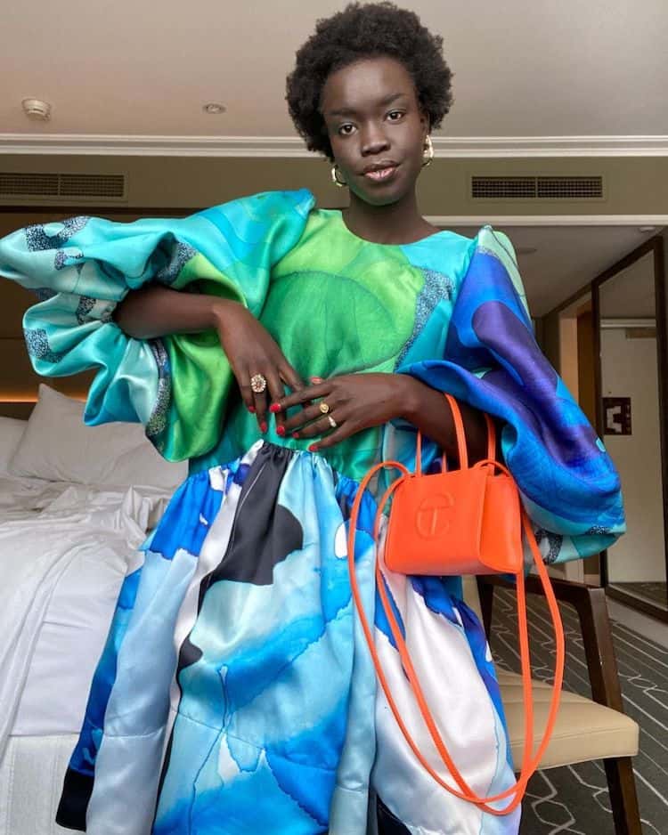 In the Romance Was Born dress that commanded our attention IMAGE: INSTAGRAM @ATONGATEM