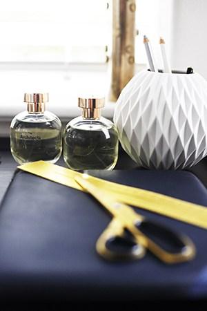 Lavish stationery and naturally, perfume