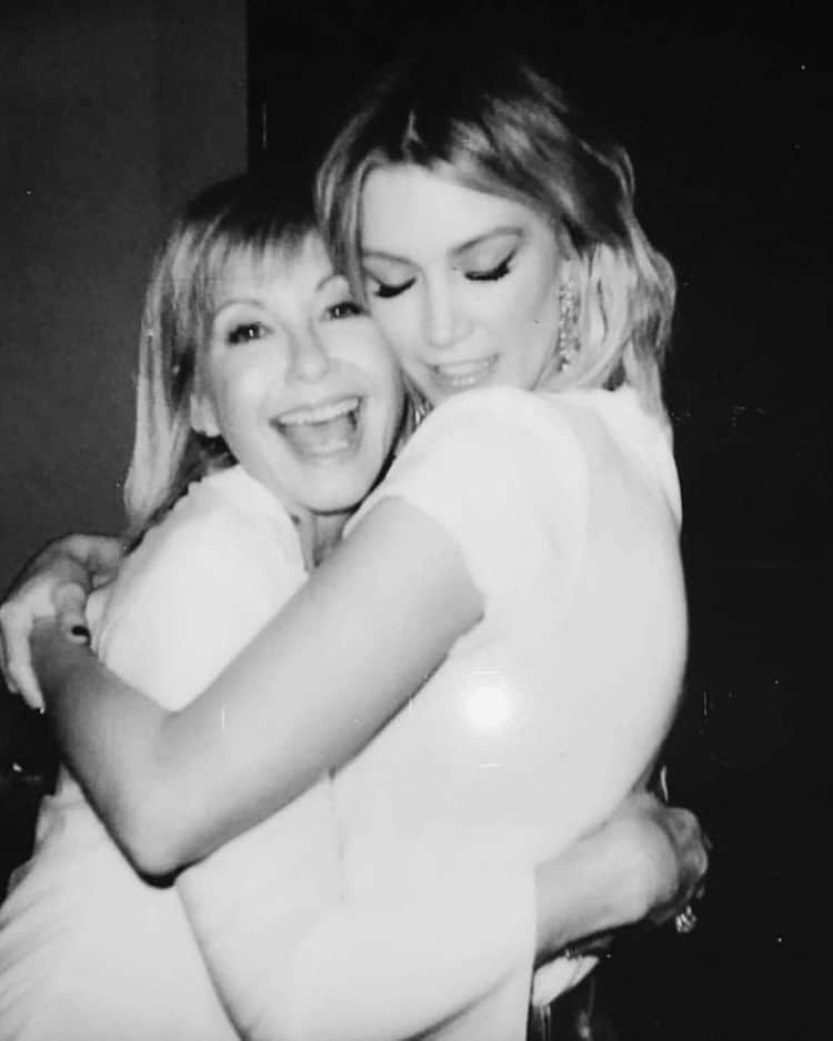 With her mentor and friend, the late Olivia Newton-John
