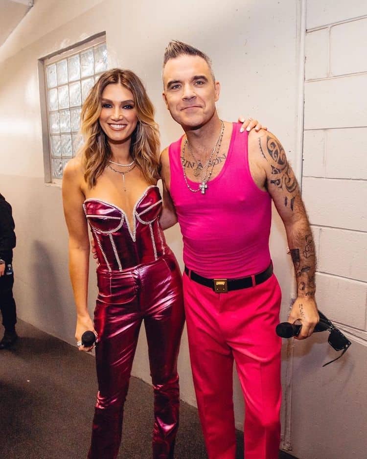 Backstage with Robbie Williams