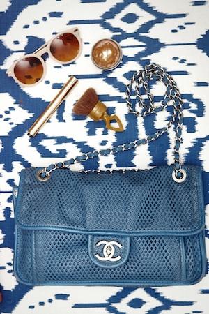 The Day’S Essentials Spill From Her Gorgeous Chanel Shoulder Bag