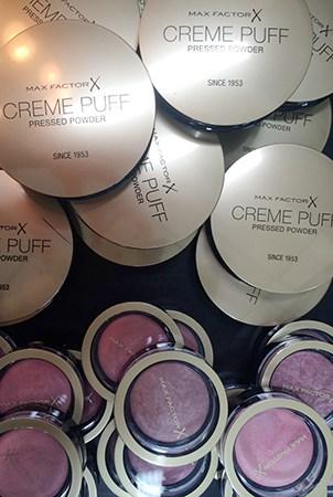 Liz Kelsh Max Factor Creme Puff Blush and pressed powder