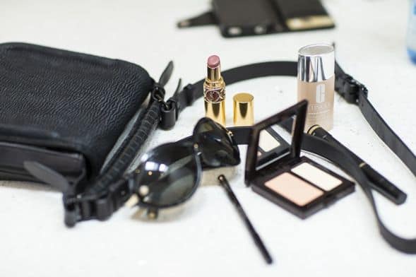 Rae Morris's beauty bag essentials: lipstick, sunglasses, Clinique foundation