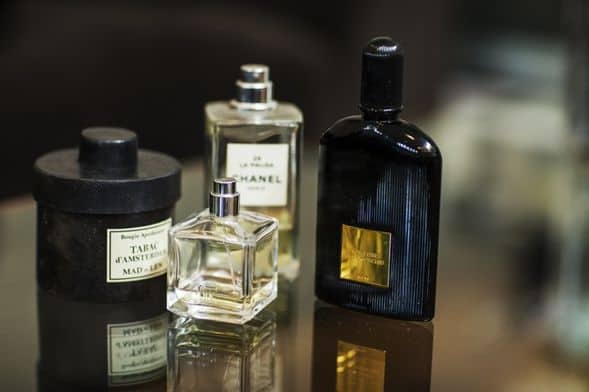 Rae Morris's fragrances: Tom Ford Black Orchid, Chanel, Mad et Len candle