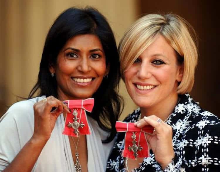 Ruby And ‘Ruby & Millie’ Co-Creator Millie Kendall Receiving Their Mbes In 2007